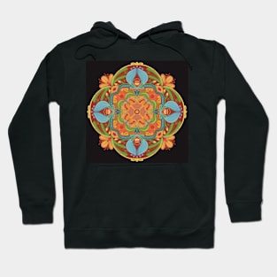 Decorative ornament in folkloristic style as pattern Hoodie